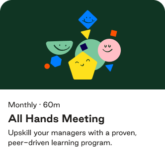 Click here to learn more about Gatheround’s All Hands Meeting template.